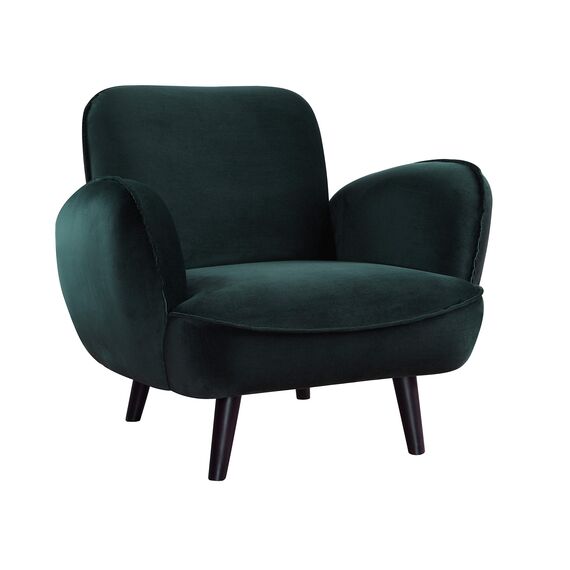 Atlantic Home Collection BEN, Sessel, Samt, grün