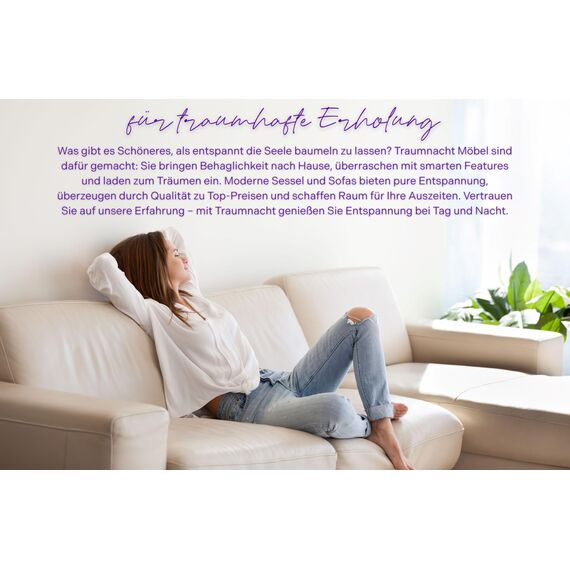 Traumnacht Sessel/Gästematratze mit Bezug aus grauem Cord-Gewebe, Bezug abnehmbar, waschbar, Liegefläche 70x200, produziert nach deutschem Qualitätsstandard