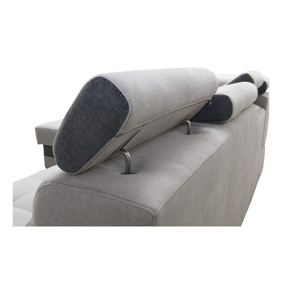 Robin Inspire Grand Ecksofa mit Schlaffunktion Bettkasten Kopfstützen Relaxfunktion 2 Hocker Sofa L-Form Schlafsofa Freistehende Eckcouch Schlafcouch Wohnzimmermöbel Wohnlandschaft Rechts Anthracite