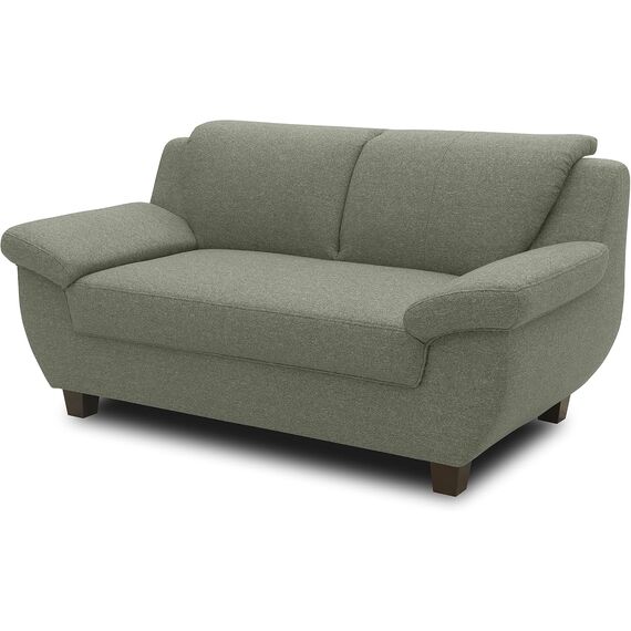 DOMO. collection Panama 2 Sitzer, Sofa, 2er Couch, Garnitur, 3-2-1, grün, 159 cm