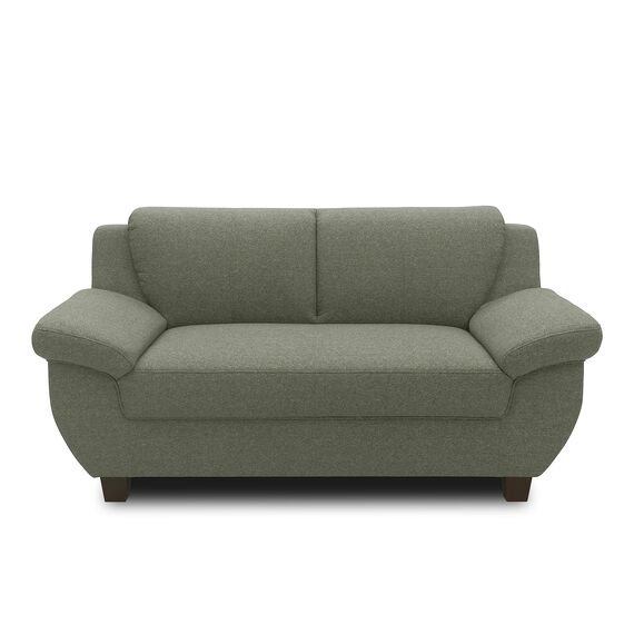 DOMO. collection Panama 2 Sitzer, Sofa, 2er Couch, Garnitur, 3-2-1, grün, 159 cm