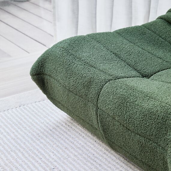 okwish Sitzsack Sofa Bodensofa, Bodenstuhl mit Rückenlehne, Lesesessel Bequem XXL, Lazy Sofa, Bean Bag Chair für Schlafzimmer Wohnzimmer, Liegesessel Grün