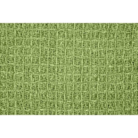 Emma Barclay Honeycomb — Überwurfdecke aus recycelter Baumwolle, unifarben, Waffelstruktur, Pistaziengrün — 70 x 100 (177 x 254 cm)