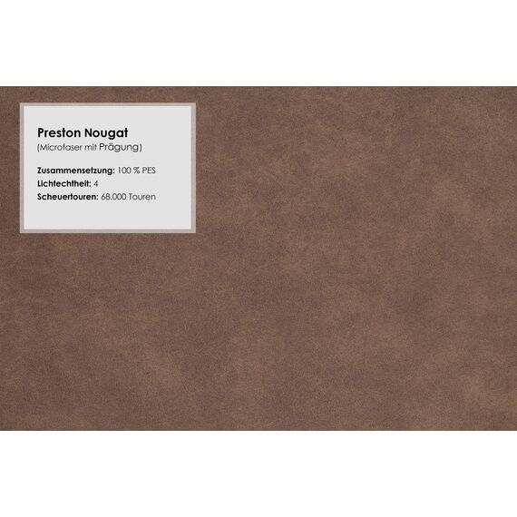 CAVADORE Diningsessel Malm / Polstersessel für Küche oder Esszimmer in Lederoptik / Mit Kontrastnaht / Passend zur Küchengarnitur Malm / 66 x 96 x 71 / Mikrofaser: hellbraun