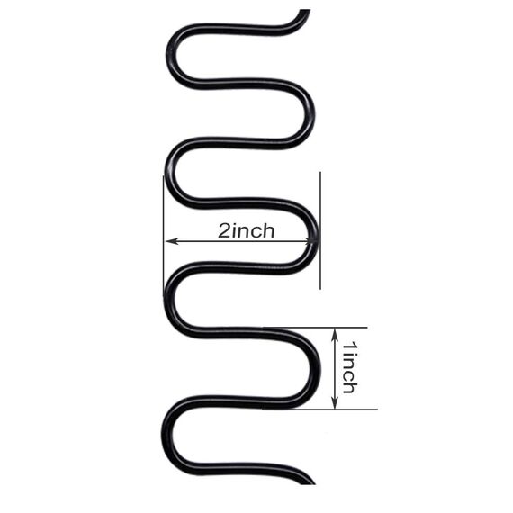 Yoogu Ersatzfeder für Sofas, Stuhl, Polsterung, inkl. Clips, 4 Stück, für Möbel, Couch, Reparatur oder andere Anwendungen, 58,4 cm