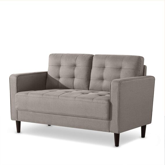 Zinus Benton Mid-Century Polster 134 cm Sofa, Steingrau Weave