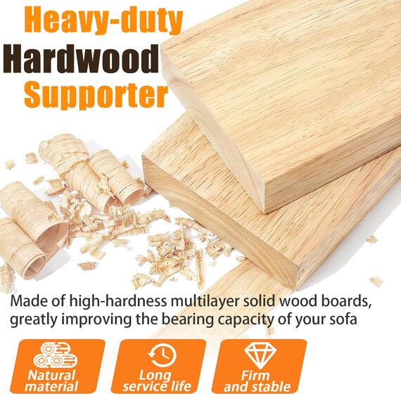 LAVEVE Robustes Couchkissen-Stützbrett für schlaffes Sofa, 61 x 200 cm, extra dickes Massivholz unter der Coucheinlage mit rutschfesten Punkten, repariert schlaffes Federsofa und ersetzt abgenutzte