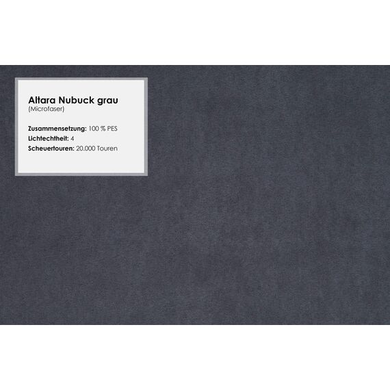 Cavadore Big Sofa Mavericco / XXL Couch im modernen Design / Inklusive Rückenkissen und Zierkissen / 287 x 69 x 108 cm (BxHxT) / Mikrofaser Grau