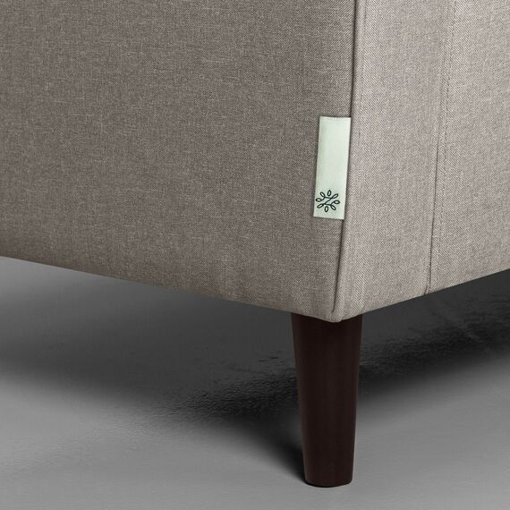 Zinus Benton Mid-Century Polster 134 cm Sofa, Steingrau Weave