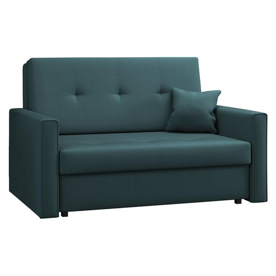 Mirjan24 Sofa Viva Bis II mit Schlaffunktion, 2 Sitzer Polstersofa mit Bettkasten inkl. Kissen, Schlafsofa Sofagarnitur, Bettsofa, Wohnlandschaft, Farbauswahl (Manila 38)