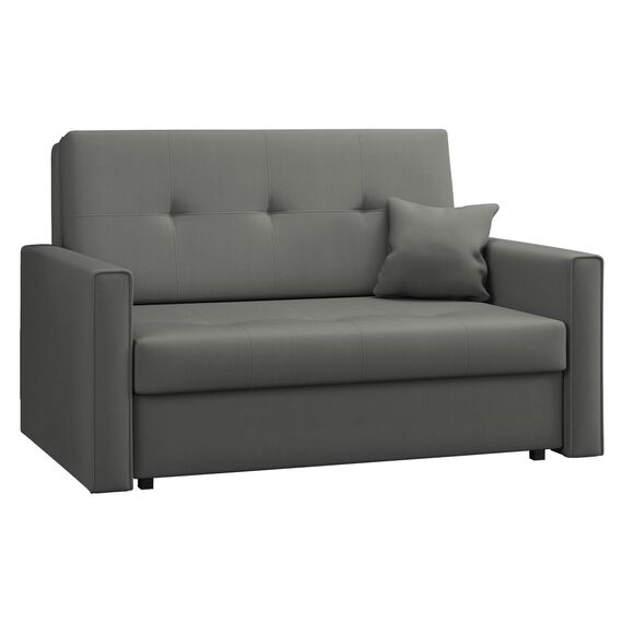 Mirjan24 Sofa Viva Bis II mit Schlaffunktion, 2 Sitzer Polstersofa mit Bettkasten inkl. Kissen, Schlafsofa Sofagarnitur, Bettsofa, Wohnlandschaft, Farbauswahl (Manila 16)