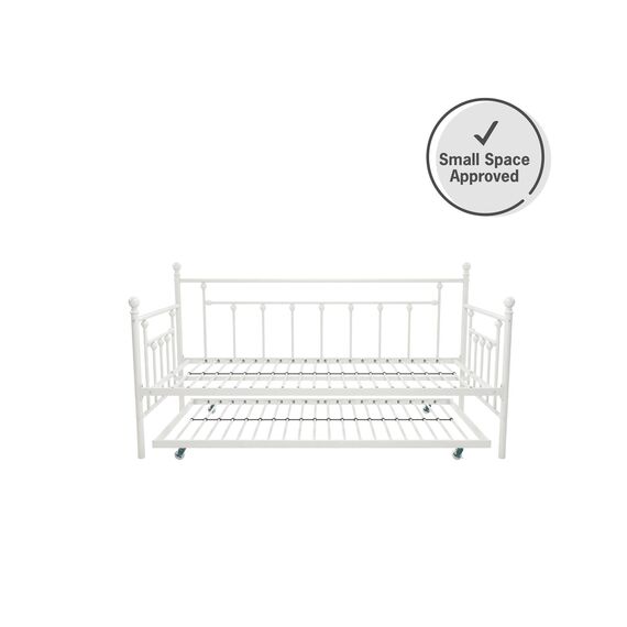 DHP Manila Metall-Tagesbett/Ausziehbett Weiß Einzel