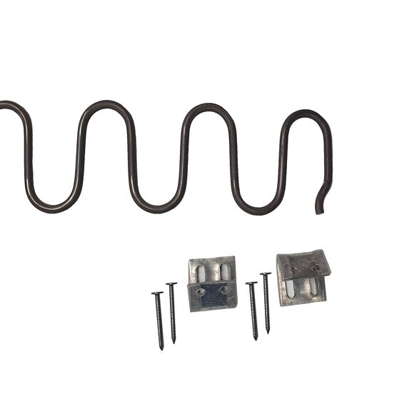 Pandoras Upholstery 66 Zoll Zick-Zack-Federn x 10 Set Polsterzubehör für Stuhl Sofa Sitz Sofa - Modern, Schwarz, Stahldraht, 9 Gauge, Ergonomisch, Entspannen, Indoor