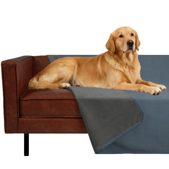 Ameritex Haustierbettdecke, wendbar, 100 % wasserdicht, Samt, super weich für Sofa und Bett