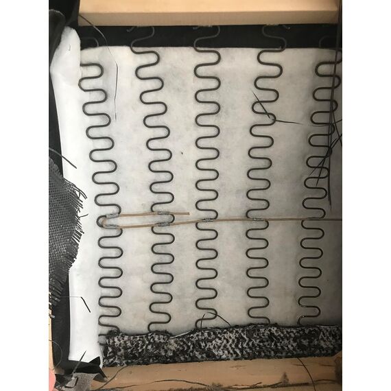 Pandoras Upholstery 66 Zoll Zick-Zack-Federn x 10 Set Polsterzubehör für Stuhl Sofa Sitz Sofa - Modern, Schwarz, Stahldraht, 9 Gauge, Ergonomisch, Entspannen, Indoor