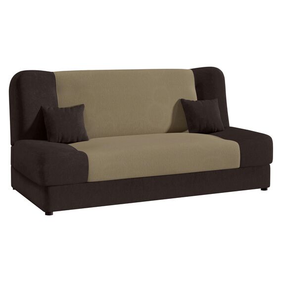 Mirjan24 Schlafsofa Jonas Style, Sofa mit Bettkasten und Schlaffunktion, Bettsofa, Schlafcouch, Microfaser, Couch vom Hersteller, Wohnlandschaft (Alova 68 + Alova 07)