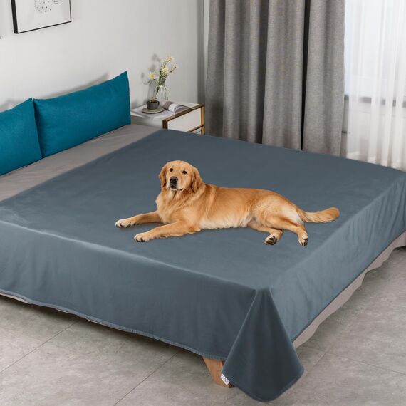 Ameritex Haustierbettdecke Bezug, wendbar, 100 % wasserdicht, Samt, super weich, für Sofa und Bett