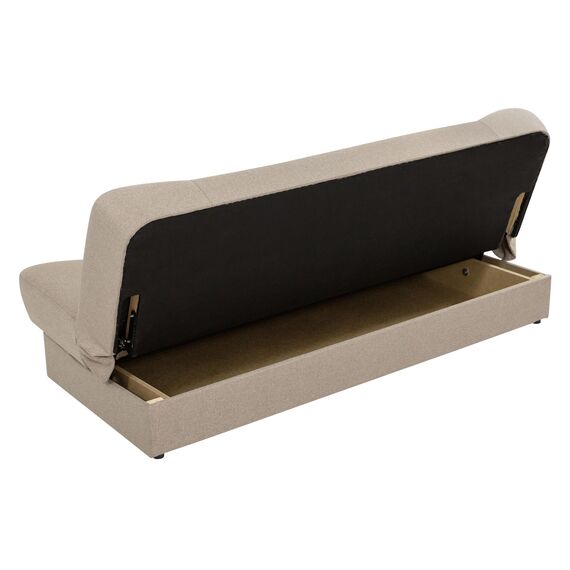 Mirjan24 Schlafsofa Jonas Style, Sofa mit Bettkasten und Schlaffunktion, Bettsofa, Schlafcouch, Microfaser, Couch vom Hersteller, Wohnlandschaft (Alova 04 + Alova 36)