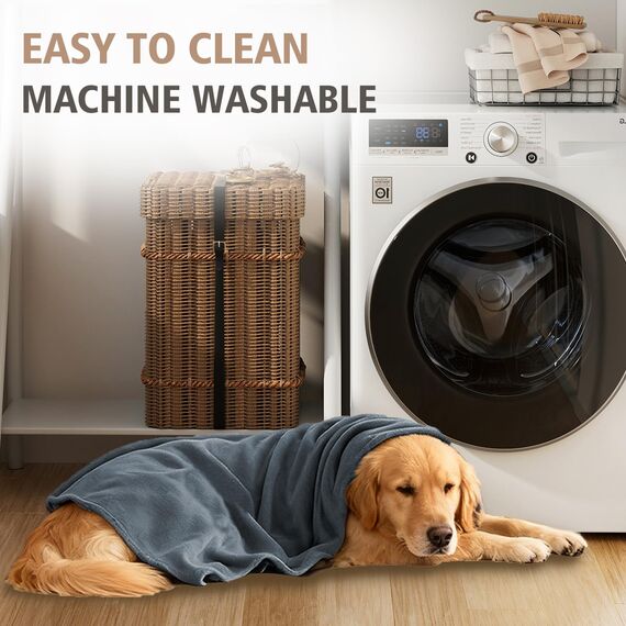 Ameritex Haustierbettdecke Bezug, wendbar, 100 % wasserdicht, Samt, super weich, für Sofa und Bett