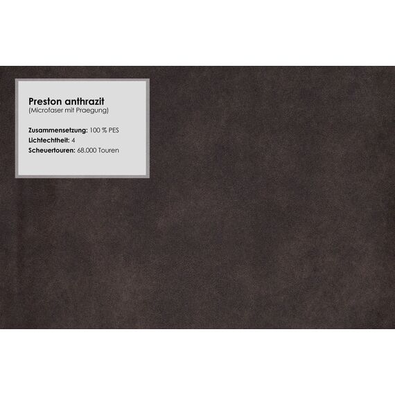 Cavadore Ecksofa Mavericco / XXL Eckcouch Inkl. Rückenkissen und Zierkissen / Longchair rechts / Industrial Style / 285 x 69 x 170 (BxHxT) / Mikrofaser Anthrazit