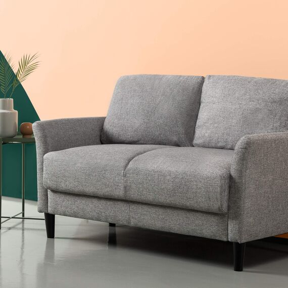 Zinus Sofa/Kleine gewebte Polstercouch / 136x88x79 / Soft-grau, EU-SF-B5432G