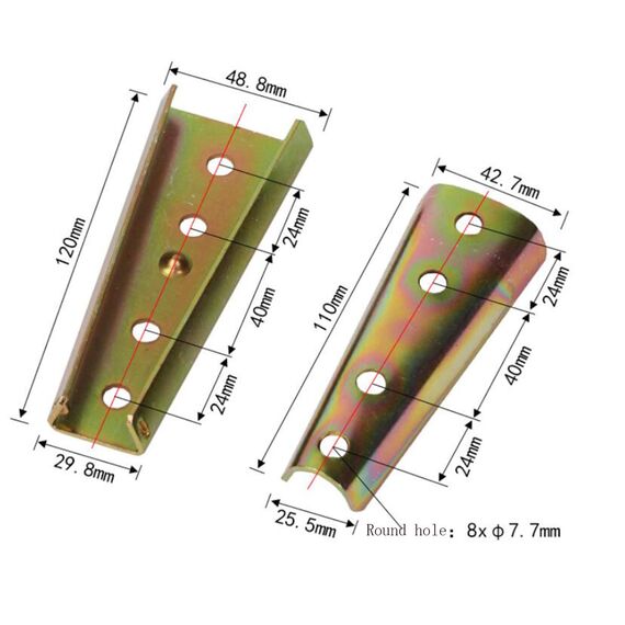 KAFENDA Sofa-Verbindungsstücke, ineinandergreifende Sofa-Verbindungshalterung (buntes 4-teiliges Set)