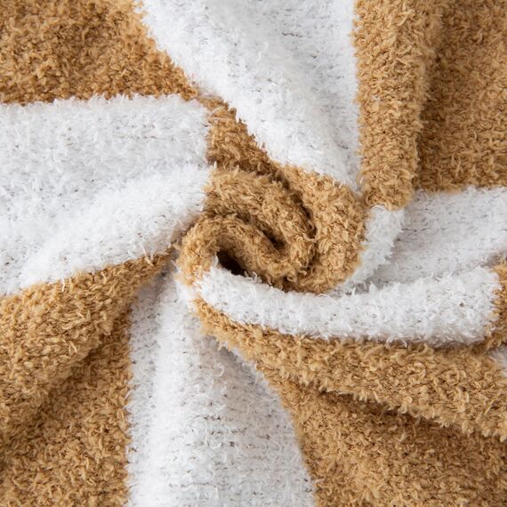 YIRUIO Überwurfdecken, Schachbrettgitter, Schachbrett, Gingham-Wärmer, bequem, wendbar, Mikrofaser, zottelig, gemütlich, Dekoration für Zuhause, Bett, Couch (gebranntes Orange, 152,4 x 200,9 cm)