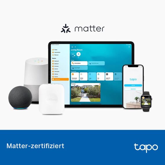 Tapo TP-Link L535E alexa lampe E27, Matter zertifiziert, Mehrfarbrige dimmbare smarte WLAN Glühbirne, Kompatibel mit Alexa, Siri oder Google Assistant, Energieüberwachung, Kein Hub notwendig