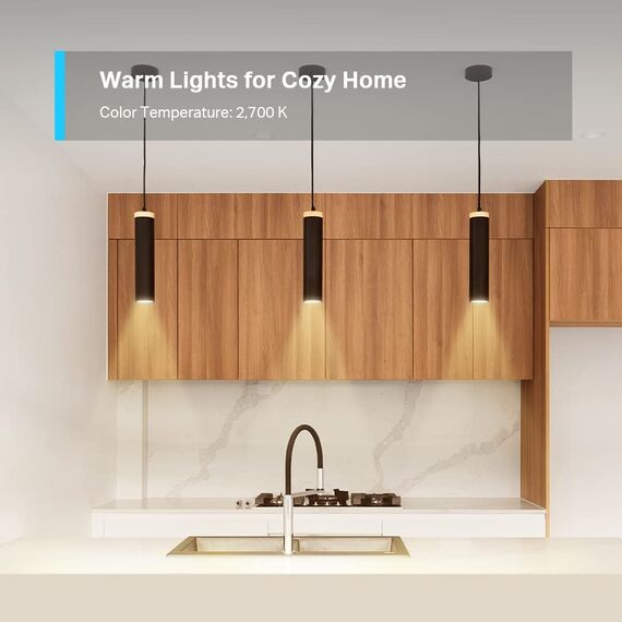 Tapo TP-Link smarte WLAN Glühbirne GU10 L610 4 pcs, Energie sparen, 2.9 W Entspricht 50W, dimmbare alexa smarte lampe, smart home alexa zubehör,kompatibel mit Alexa,Google Assistant, Weiss