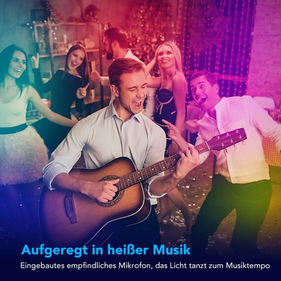 Govee WiFi LED Strip 10m, Smart RGB LED Streifen 2x5m, App-steuerung, Farbwechsel, Musik Sync, funktioniert mit Alexa und Google Assistant