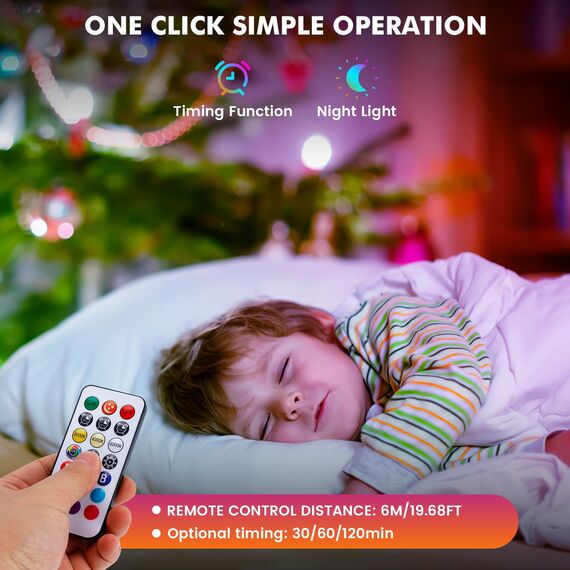 USB Aufladbar Batterie Glühbirne Mit Fernbedienung, E27 Smart Farbwechsel Farbige RGB Glühbirnen ,9+3 Farbtemperatur, 8W LED Dimmbare Touch Control Akku Lampe Mit Timing Funktion, 2600mAh ,1 pack