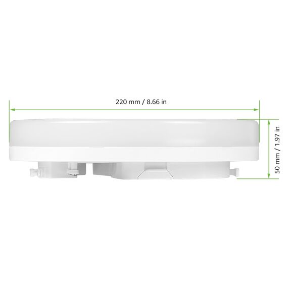 Lepro Deckenlampe 15W, LED Deckenleuchte IP54 Wasserfest, 5000K 1500LM Badezimmer Lampe, Rund Badlampe Decke, ideal für Bad Schlafzimmer Flur Küche Wohnzimmer Balkon, Kaltweiß, Ø22cm