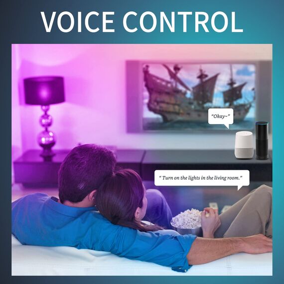 ANWIO 5W Smart E14 LED Lampen Warmweiß und Kaltweiß 470LM, Dimmbar Glühbirne Mehrfarbig, Tropfen, Wlan LED Birnen, kompatibel mit Alexa und Google Home, Kein Hub, 6er Pack