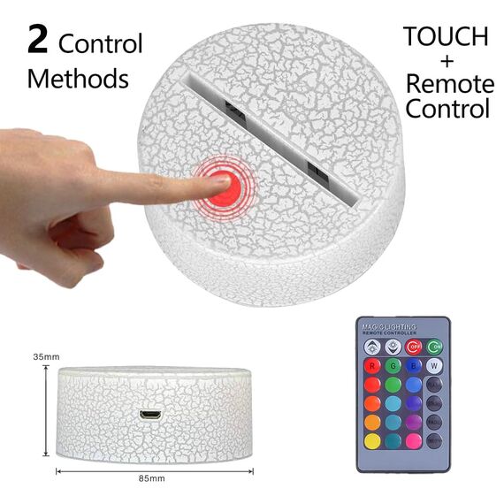 Hoofun Nachtlicht für Kinder:16 Farben DIY Stitch Lampe, Anime 3D Illusion Nachttischlampe mit Fernbedienung, Stitch Merch Sachen Geschenke für Kinderzimmer Dekoration Mädchen Geburtstag Weihnachten