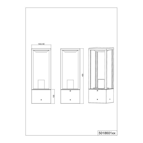 Trio Leuchten Aussen Wegeleuchte, Anthrazit, 60 watt
