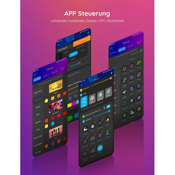 Govee LED Strip RGBIC Pro 20m, Smart LED Streifen Funktioniert mit Alexa und Google Assistant, Beschichtes Lichtband Lichterkette LED Leiste Sync mit Musik, App-Steuerung, 2 Rollen Streifen von 10M