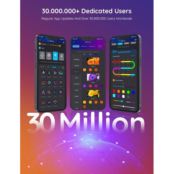 Govee LED Strip 5m, Smart RGBIC LED Streifen, Lichterkette LED Leiste Funktioniert mit Alexa & Google Assistant, DIY Segmentsteuerung, App-Steuerung, Musik Sync, Deko für Party, Zuhause, Schlafzimmer