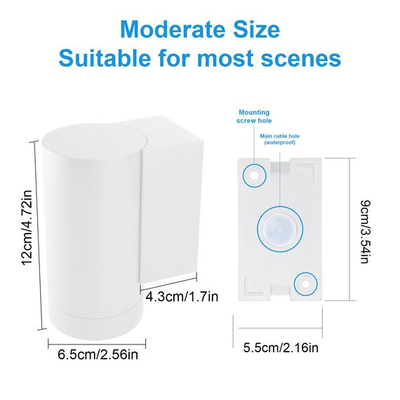 Klighten 2 Stück Aussen Wandleuchte, GU10 Downlight Wasserdichte IP65 Außenleuchte Aussenlampe Wand Aluminium Außenwandleuchten, Wandlampe für Terrasse Eingang Treppen, Weiß, ohne Leuchtmittel