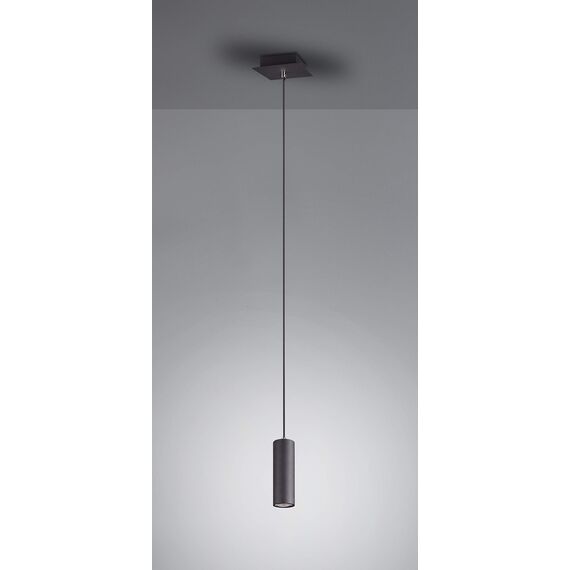 Trio Leuchten Pendelleuchte Marley 312400132, Metall Schwarz matt, Pendel 1-flammig, exkl. 1 x GU10 (Packung mit 3)