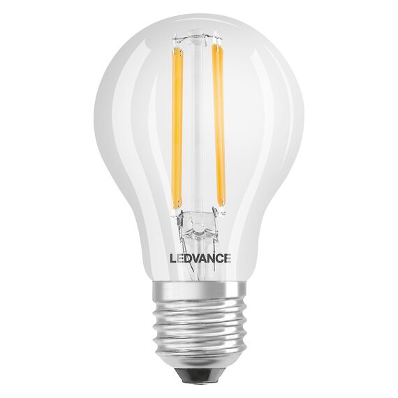 LEDVANCE Smarte LED-Lampe mit WiFi Technologie, Sockel E27, dimmbar, warmweiß (2700K), ersetzt Glühlampen mit 60W, steuerbar mit Alexa, Google Assistant und Samsung SmartThings, SMART+, 2er-Pack