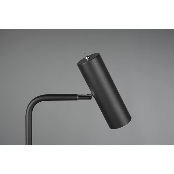 Trio Leuchten Stehleuchte Marley 412400132, Metall Schwarz matt, exklusiv Leuchtmittel 1x GU10