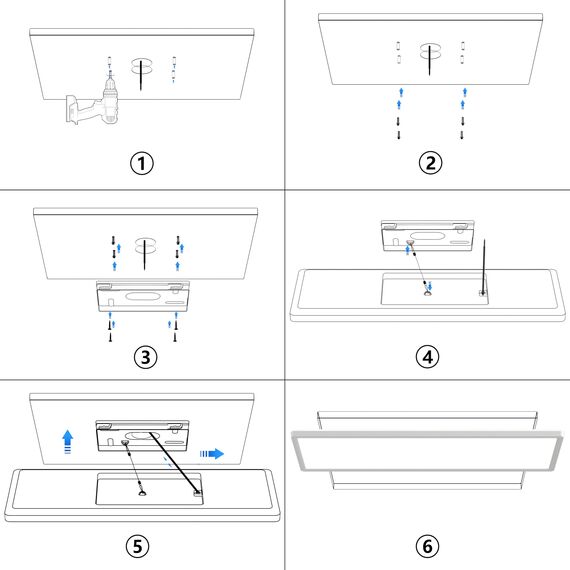 Deckenlampe Led Deckenleuchte Flach Lampe - LED Deckenlampe, Led Panel Rechteckige 24W 2500LM Decke Leuchten für Büro Küche Wohnzimmer, 4000K Neutralweißes Licht Backlighteffekt 580x200x25mm (LxBxH)