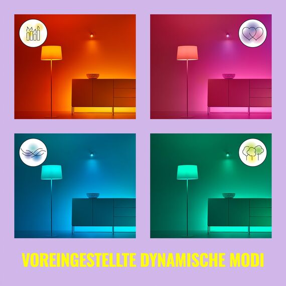 WiZ Smart LED A60 Bulb, Warm to Cool White, E27-Sockel, 60W, 806 Lumen, dimmbar, funktioniert mit Alexa, Google Assistant, und Apple HomeKit, 2er Pack