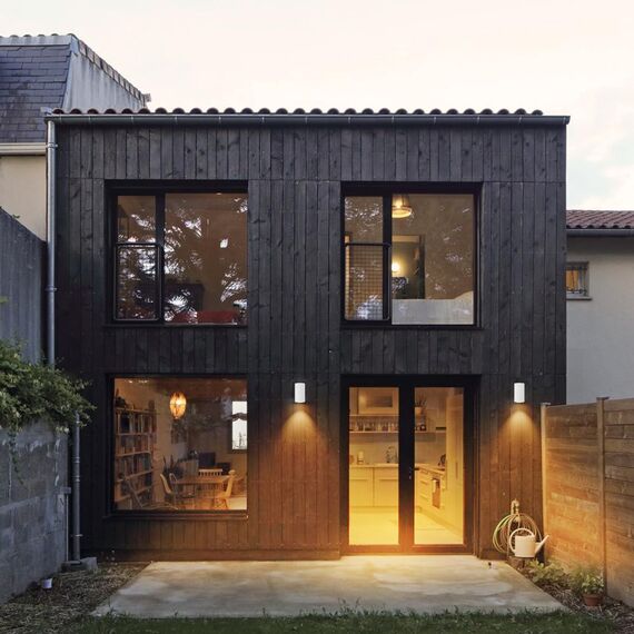 Klighten 2 Stück Aussen Wandleuchte, GU10 Downlight Wasserdichte IP65 Außenleuchte Aussenlampe Wand Aluminium Außenwandleuchten, Wandlampe für Terrasse Eingang Treppen, Weiß, ohne Leuchtmittel