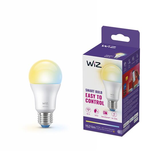 WiZ Smart LED A60-Lampe, Tunable White, E27-Sockel, 100 W, 1521 Lumen, dimmbar, funktioniert mit Alexa, Google Assistant, und Apple Home, 1er Pack