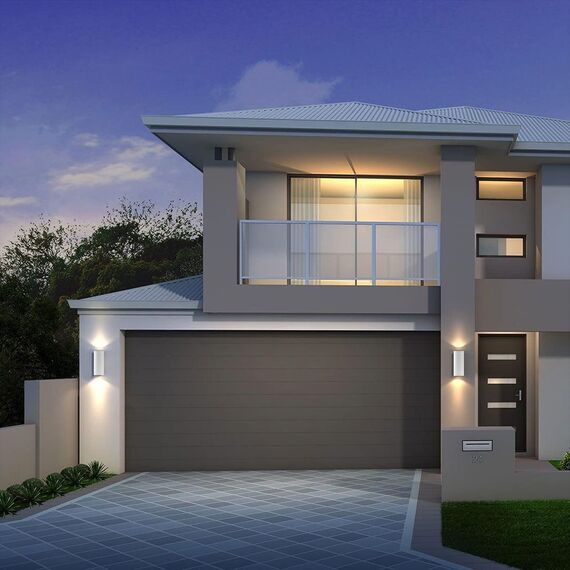 Klighten 2 Stück Aussenleuchte Aussenlampe Wand, GU10 Aluminium Up Down Außenwandleuchten, Wasserdichte IP65 Wandlampe Außen Wandleuchte Aussen für Eingang Garten Terrasse, ohne Leuchtmittel, Weiß