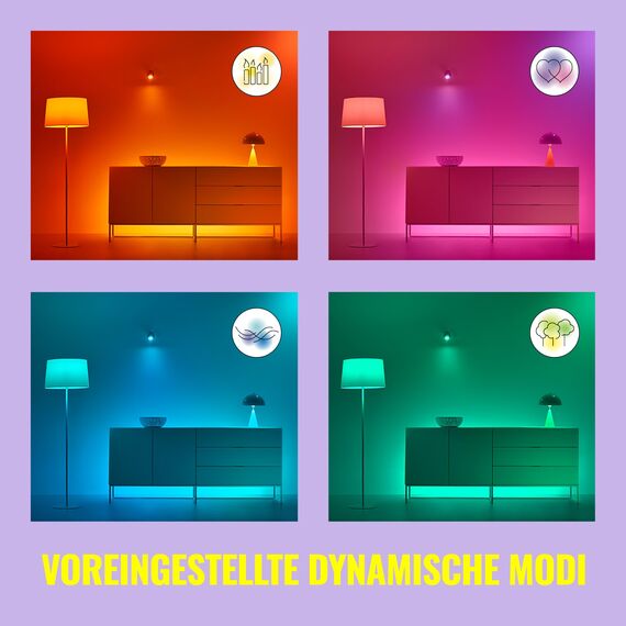 WiZ Smart LED Lampe, Color und Tunable White, E27-Sockel, 60W, 806 Lumen, dimmbar, funktioniert mit Alexa, Google Assistant, und Apple HomeKit, 1er Pack