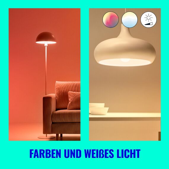 WiZ Smart LED A60 Bulb, Warm to Cool White, E27-Sockel, 60W, 806 Lumen, dimmbar, funktioniert mit Alexa, Google Assistant, und Apple HomeKit, 2er Pack
