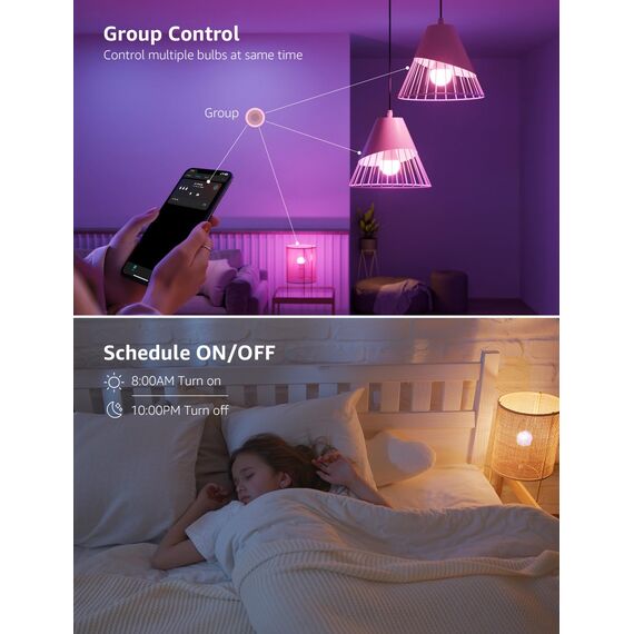 LE E14 LED Lampe, 4.9W 470 Lumen Glühbirne,entspricht 40W Glühlampe, 2700 Kelvin Warmweiß, P45 200° Abstrahlwinkel Energiesparlampe