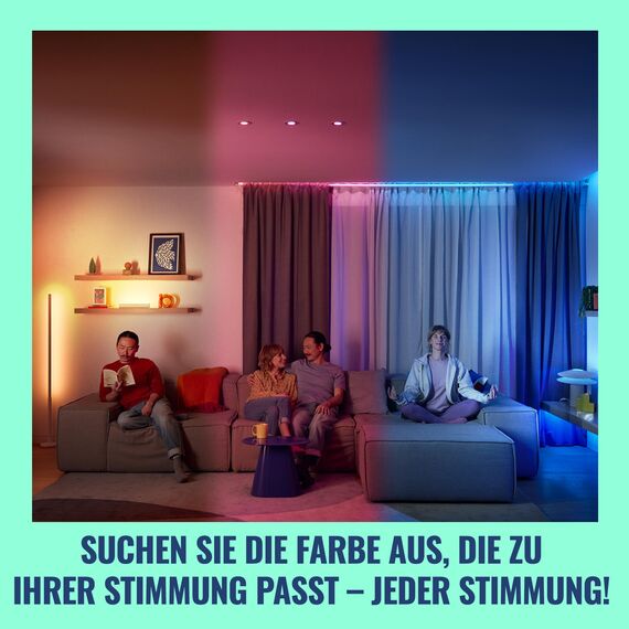 WiZ Smart LED A60-Lampe, Color und Tunable White, E27-Sockel, äquivalent 100 W, 2200–6500 K, 1521 Lumen, dimmbar, funktioniert mit Alexa, Google Assistant, und Apple HomeKit, 2er Pack